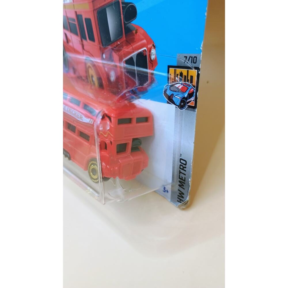 Hot Wheels Trouble Decker London Bus Red UK HW Metro 7/10 202 2023 - Picture 4 of 6